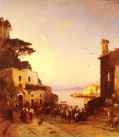 Hermann David Solomon Corrodi - Processione A Sorrento